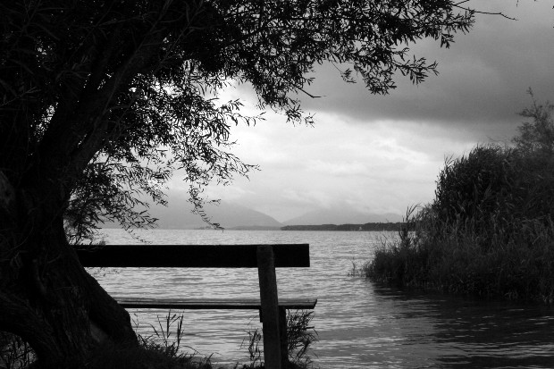 Idyllisches Hochwasser