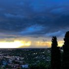 Ieri sera a Bergamo prima della grandinata