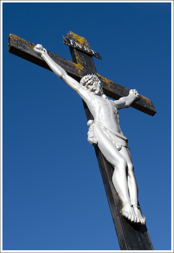 Iesus Nazarenus Rex Iudaeorum Foto Bild Emotionen Schmerz Und Leid Blau Bilder Auf Fotocommunity