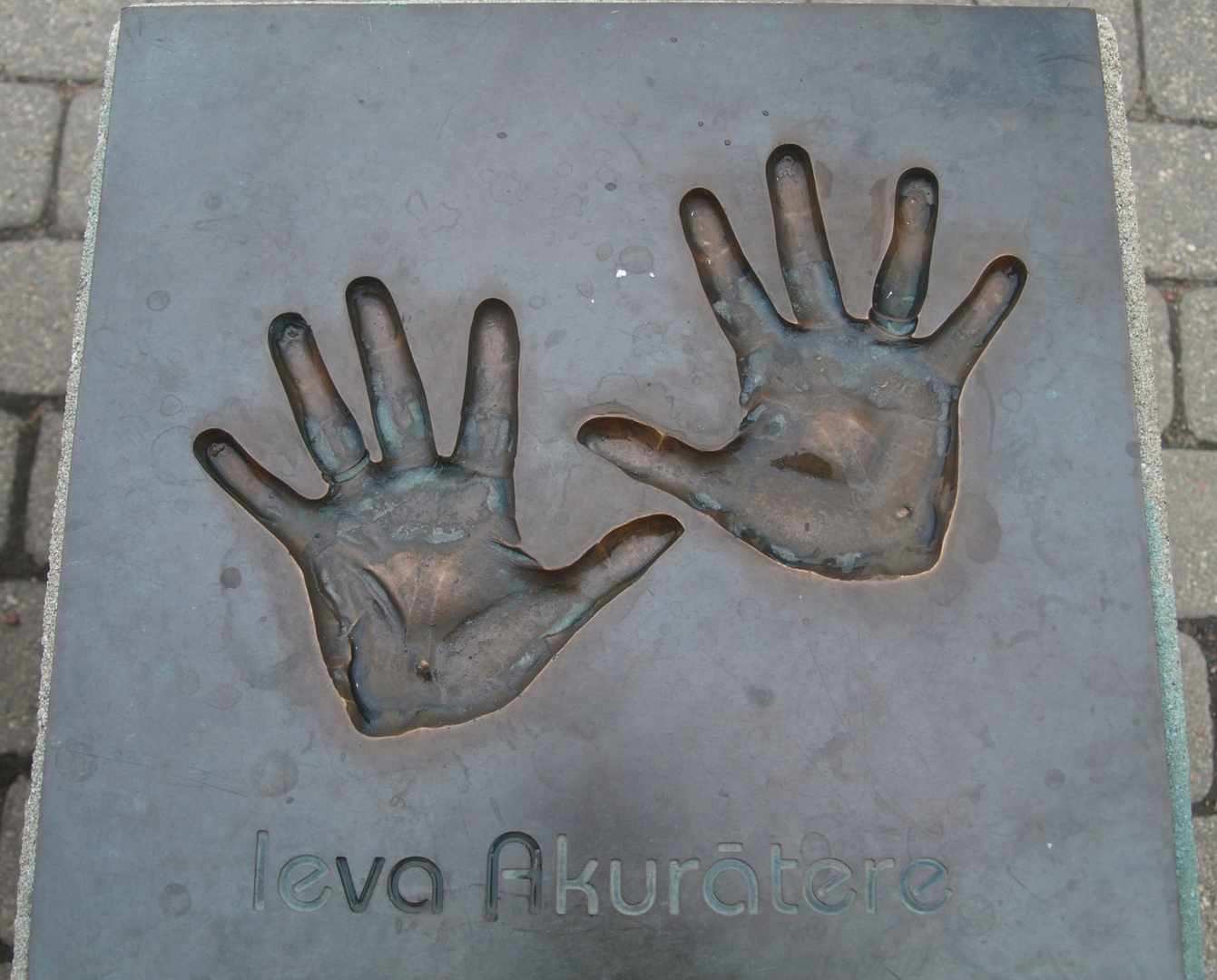 Ieva Akuratere -  meine Handschuhgröße