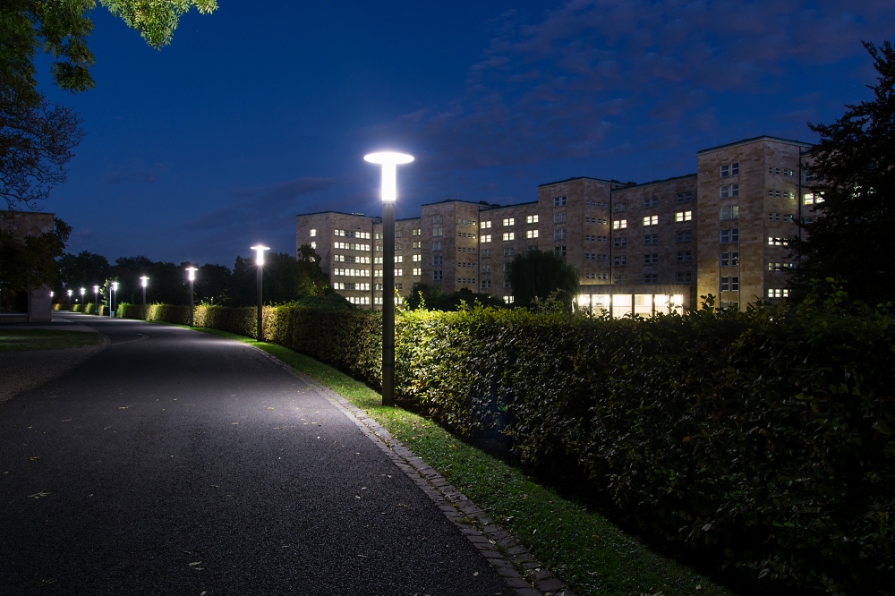 IG-Farben-Haus zur Nacht