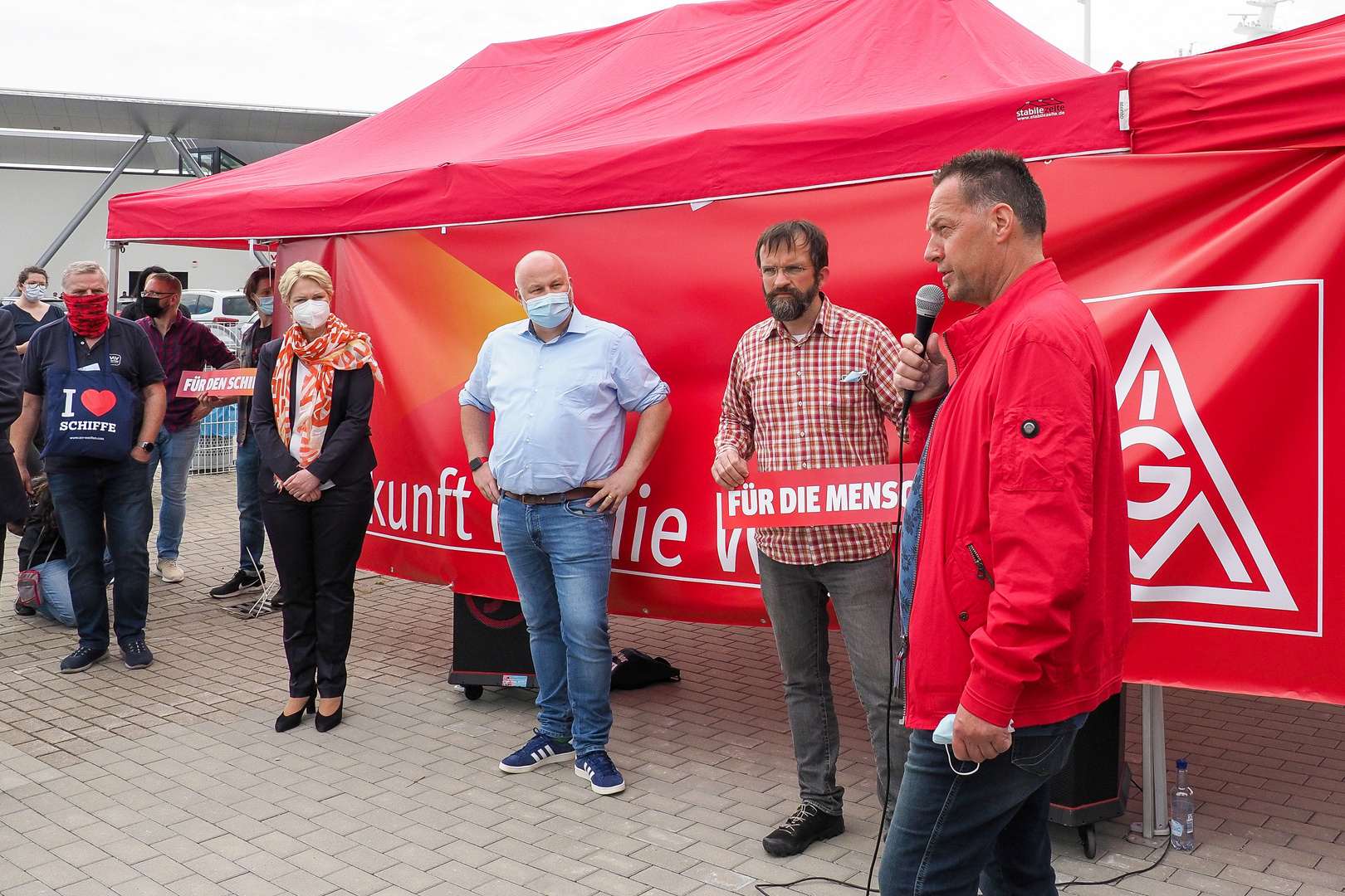 IG Metall Kundgebung vor maritimer Konferenz (3)