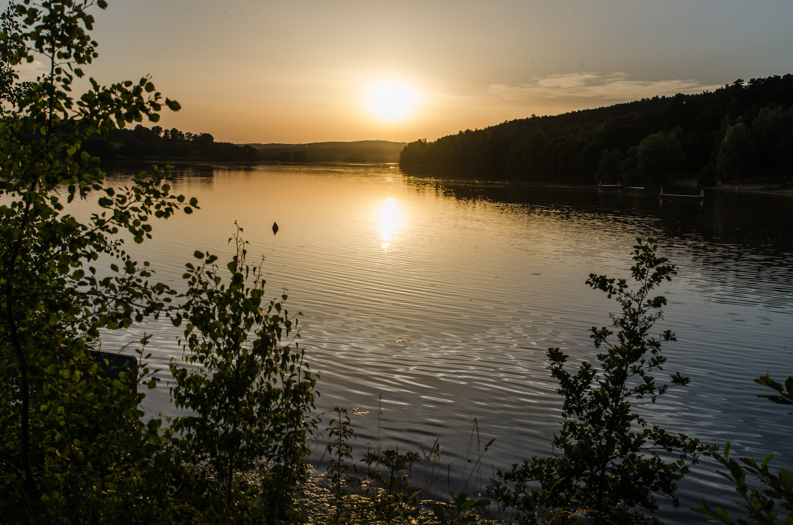 Igelsbachsee am Abend