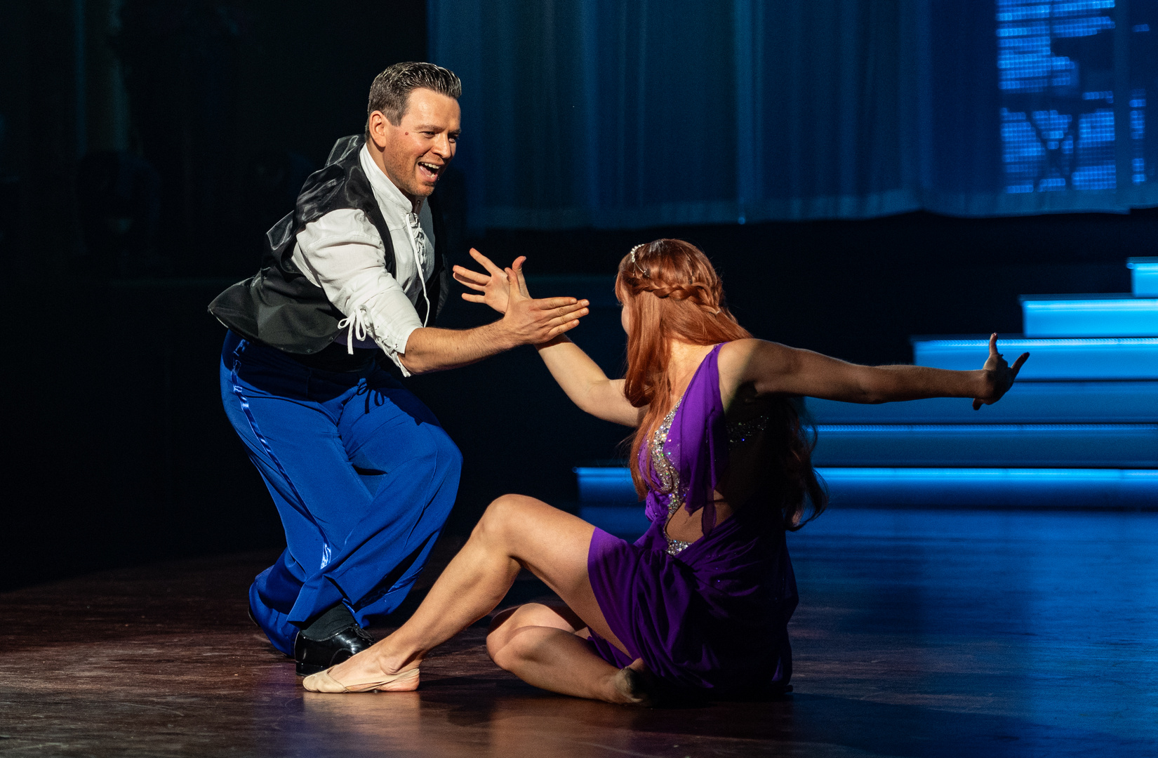 Igor Pokasanew & Renata Lusin bei einer Discofox Choreografie