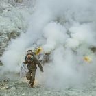 Ijen Volcano Sulfur Miner