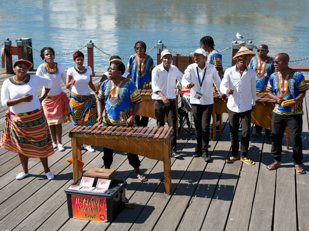 Ikamva Marimba Band vue dans le port du Cap