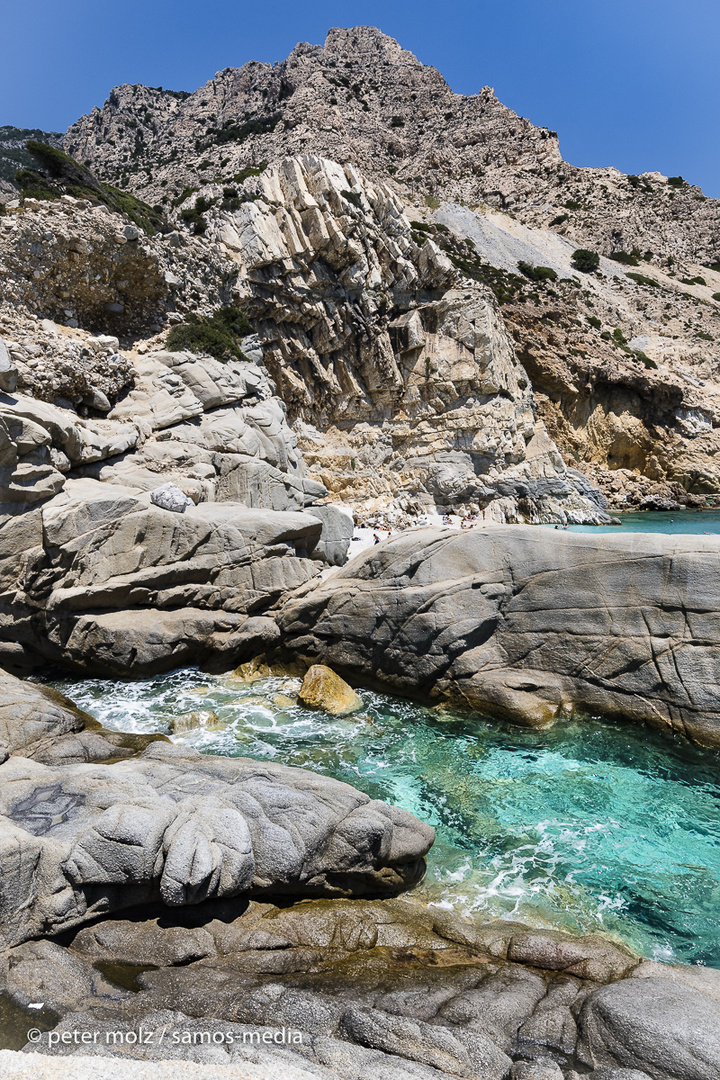 Ikaria - Küstenregion am Seychelles Strand