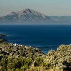 Ikaria - View along south coast of Ikaria towards Samos