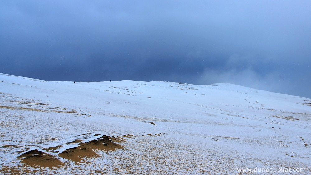 Il a neigé sur la dune !