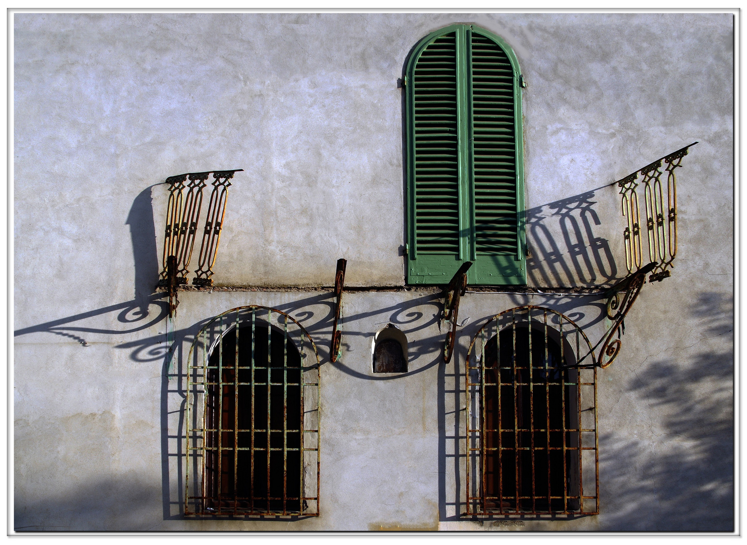 il balcone distrutto...