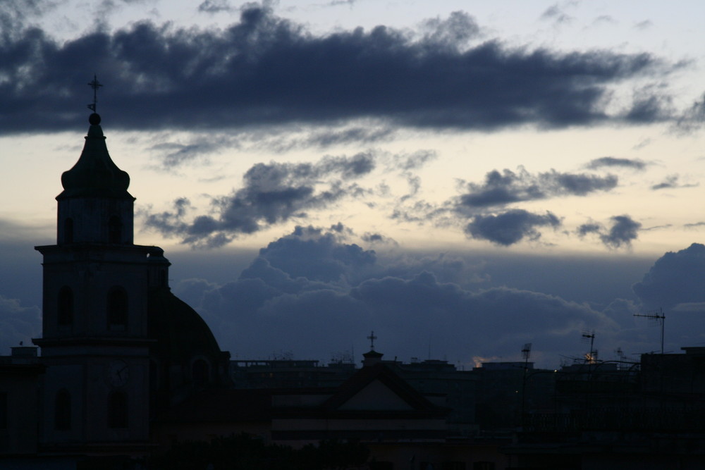 Il campanile al tramonto