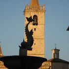 Il campanile del Duomo di Ascoli Piceno dedicato a Sant'Emidio