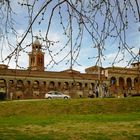 Il campanile di Santa Barbara a Mantova.