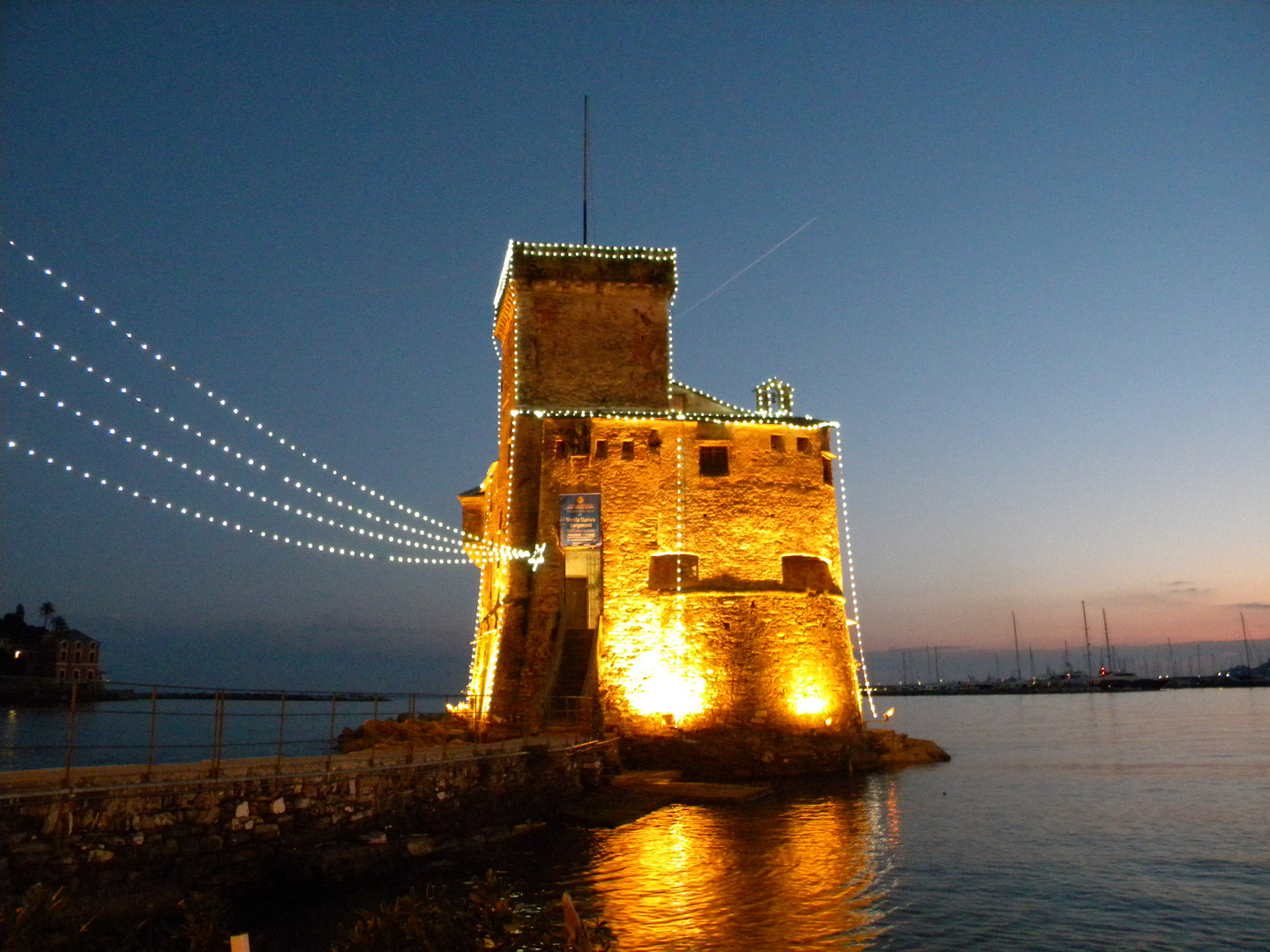 Il Castello di Rapallo in versione Natalizia.