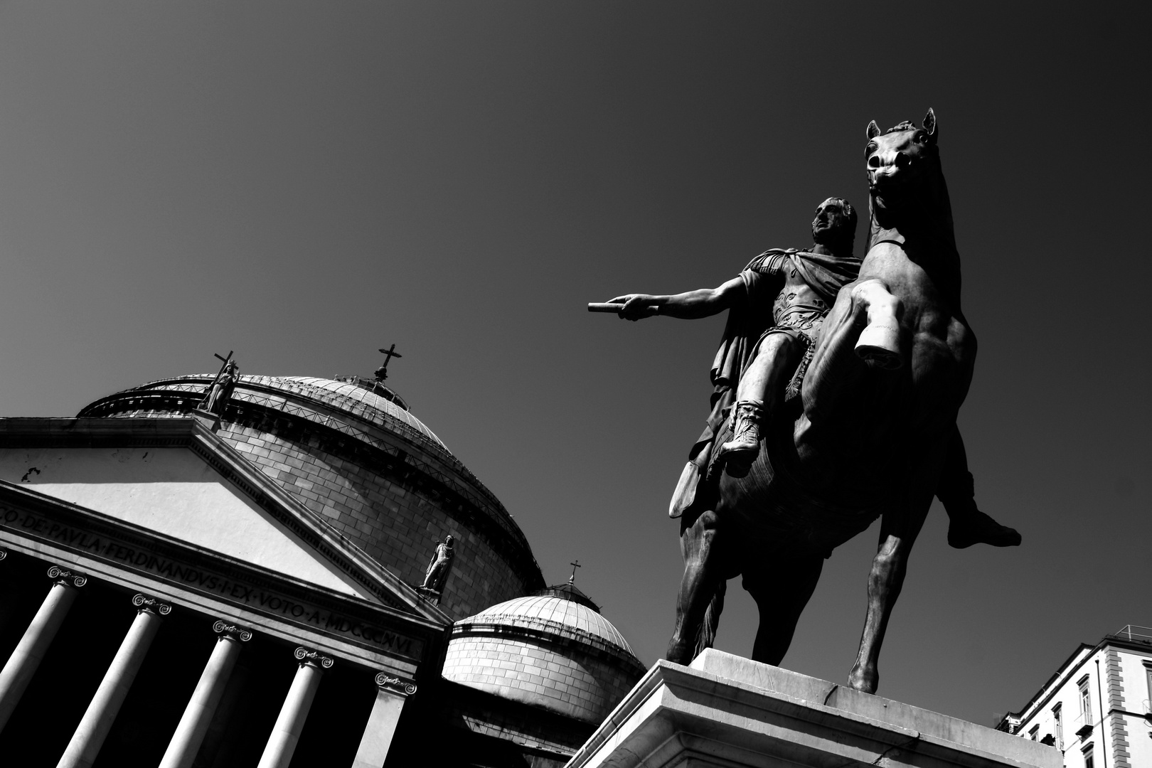 il cavallo di piazza plebiscito