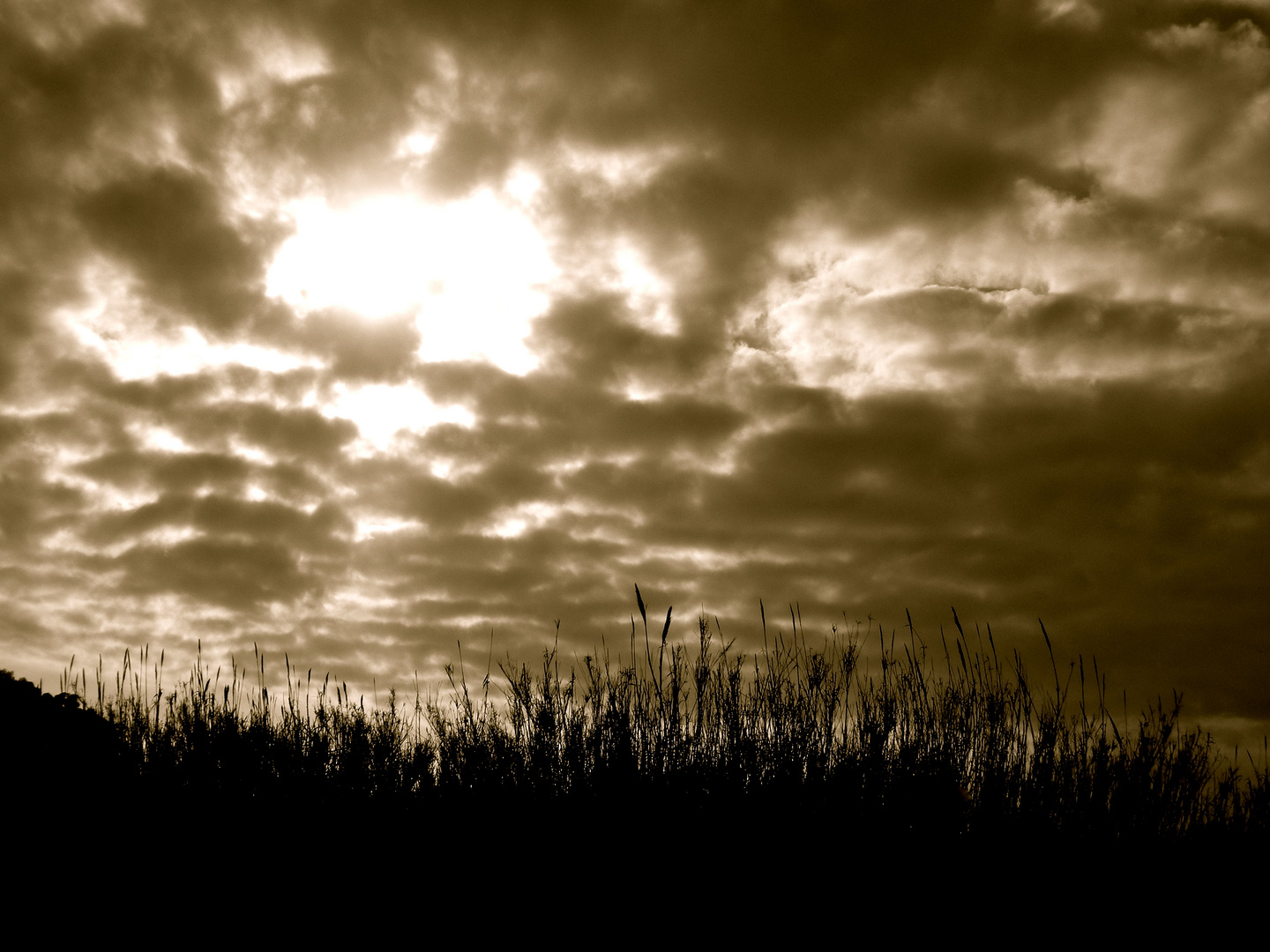 il cielo inquietante....