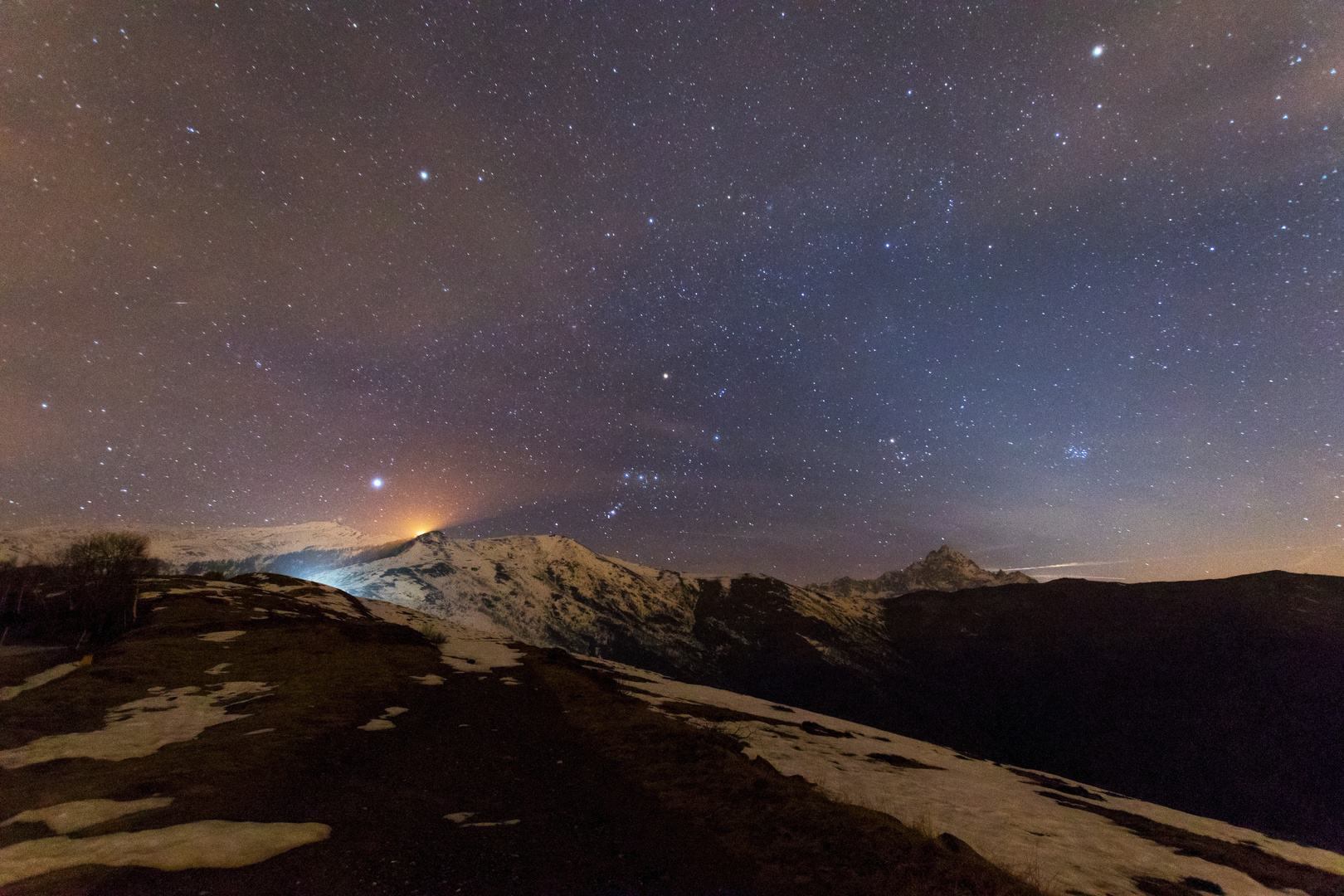 Il cielo invernale va a dormire