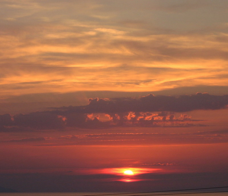 il cielo rosso di Castiglioncello