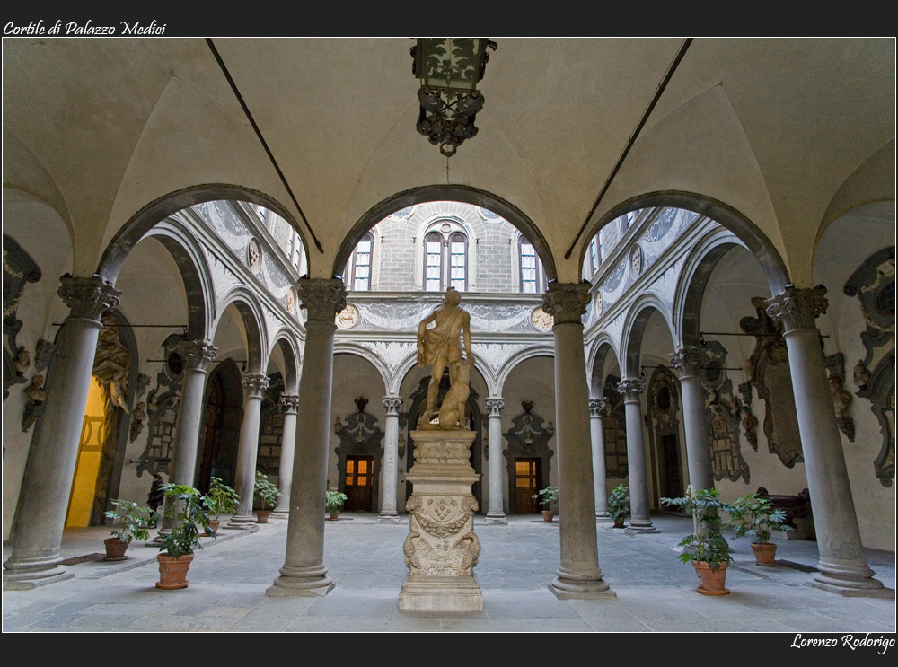 Il cortile di Palazzo Medici