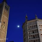 Il Duomo, il Battistero...e la luna.....