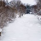 Il fiume innevato