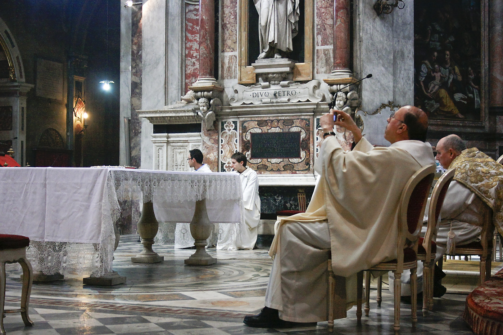 Il fotografo "accreditato" della cerimonia