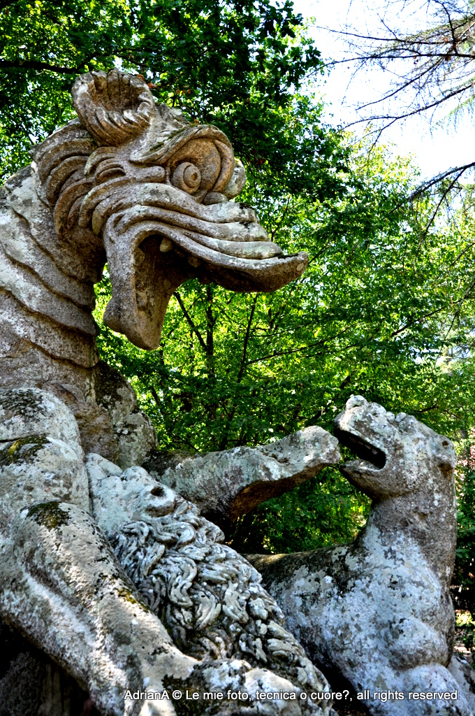 Il giardino dei mostri a Bomarzo, il drago.