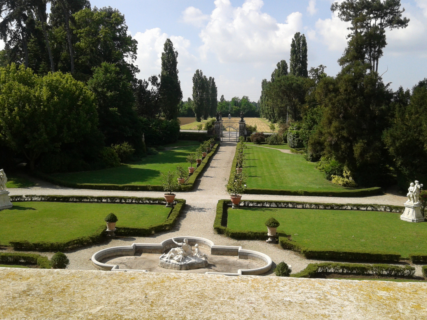 Il giardino visto dall'alto..Ca' Marcello 3