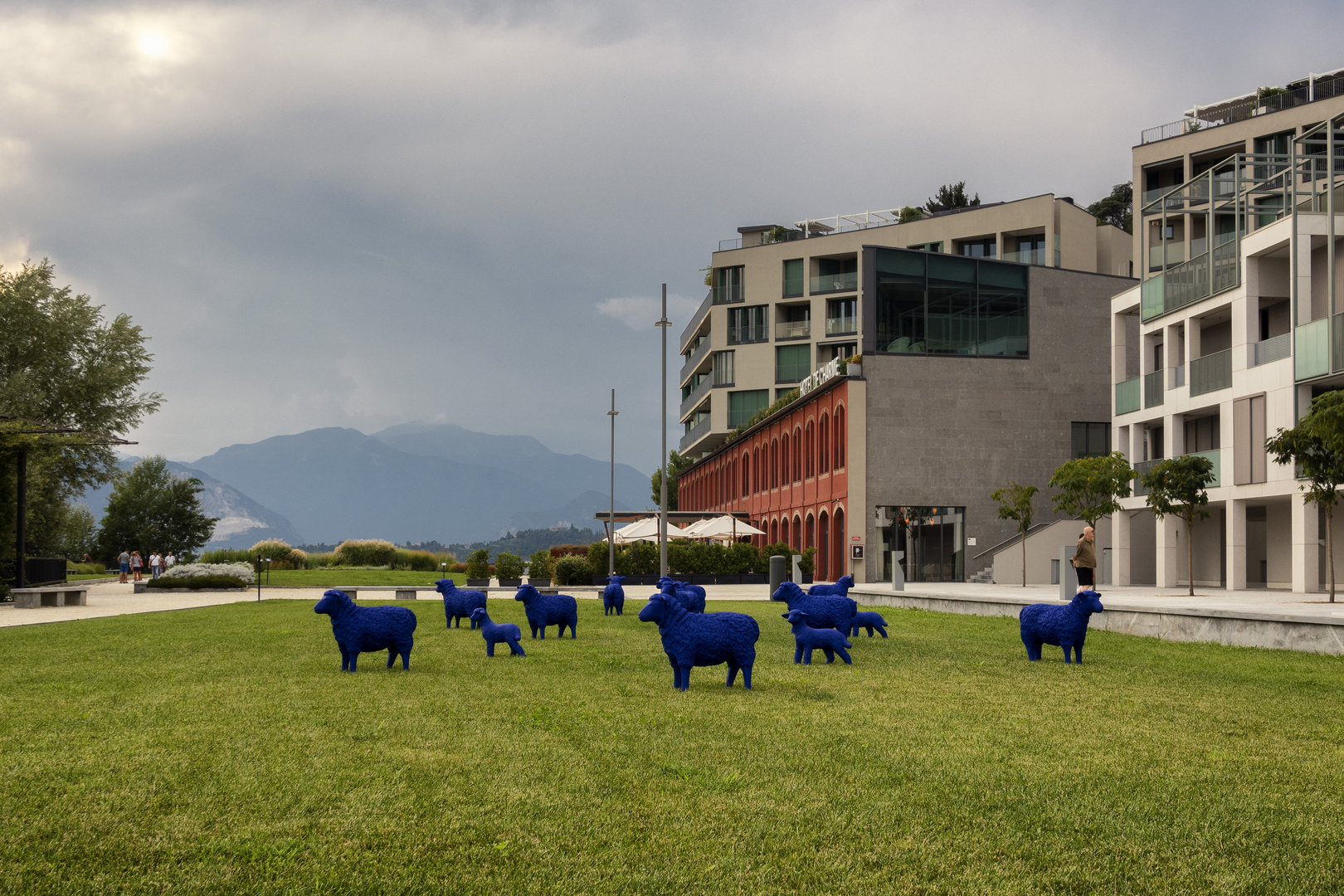 Il gregge blu di Laveno