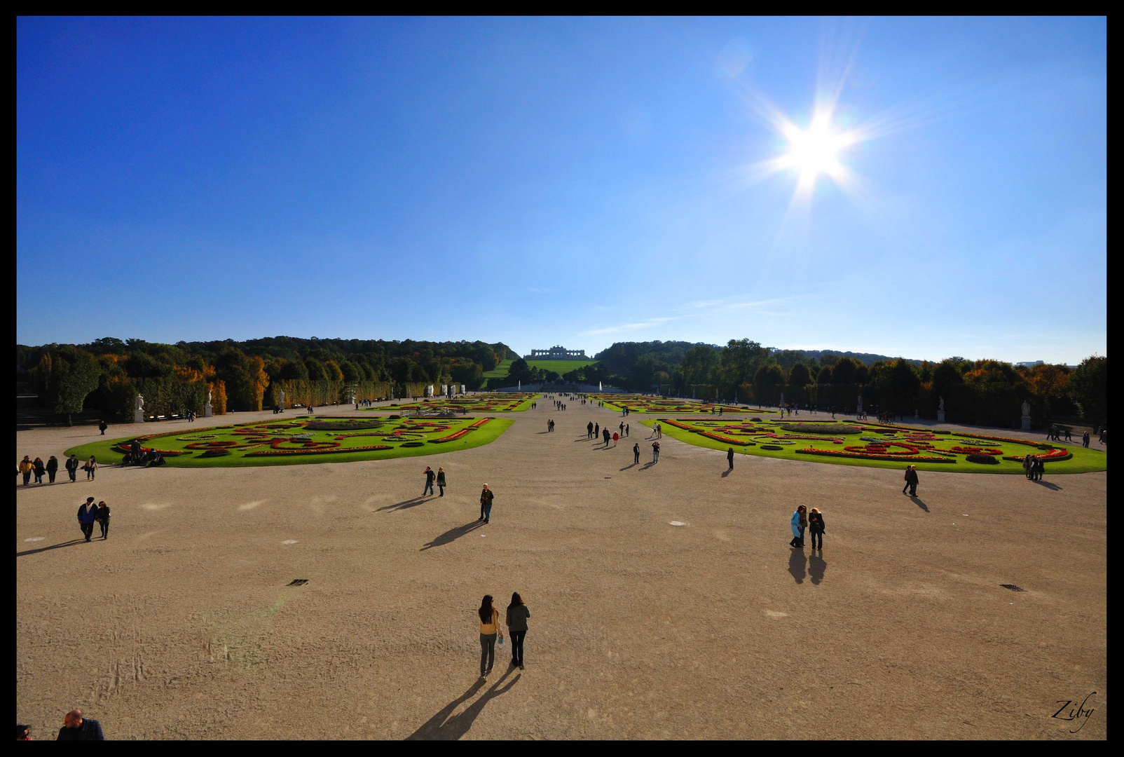 il lungo cammino verso la "Gloriette"