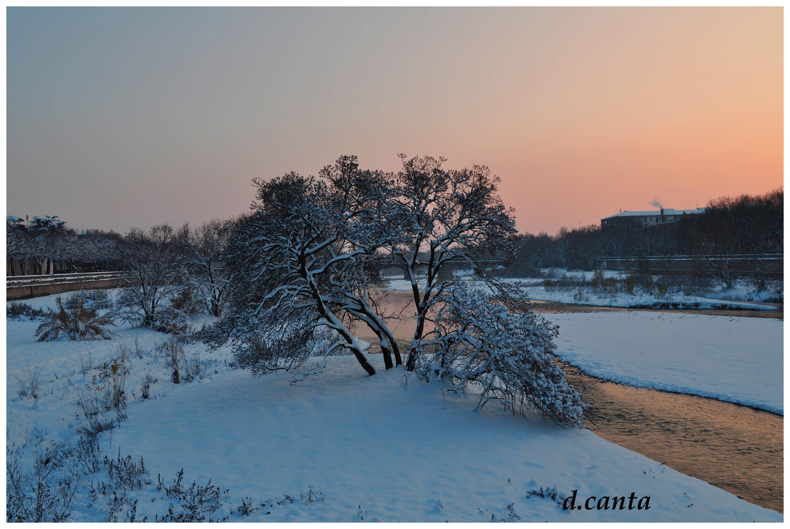 il lungo parma con la neve