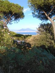 il maestoso vesuvio visto da lontano