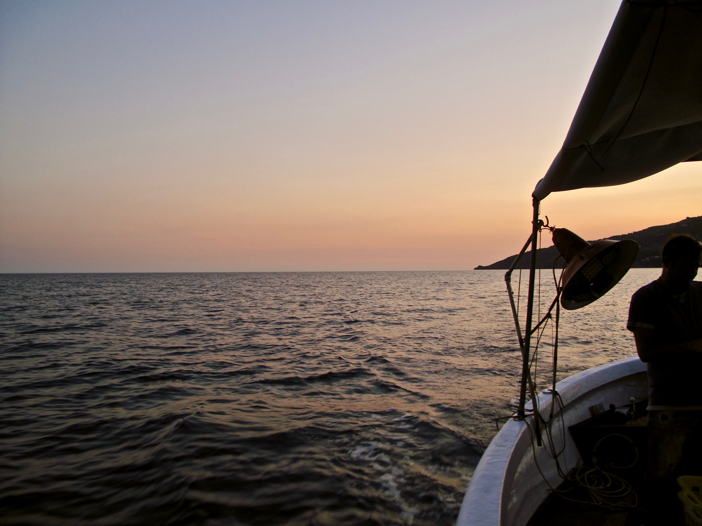 il mare al tramonto