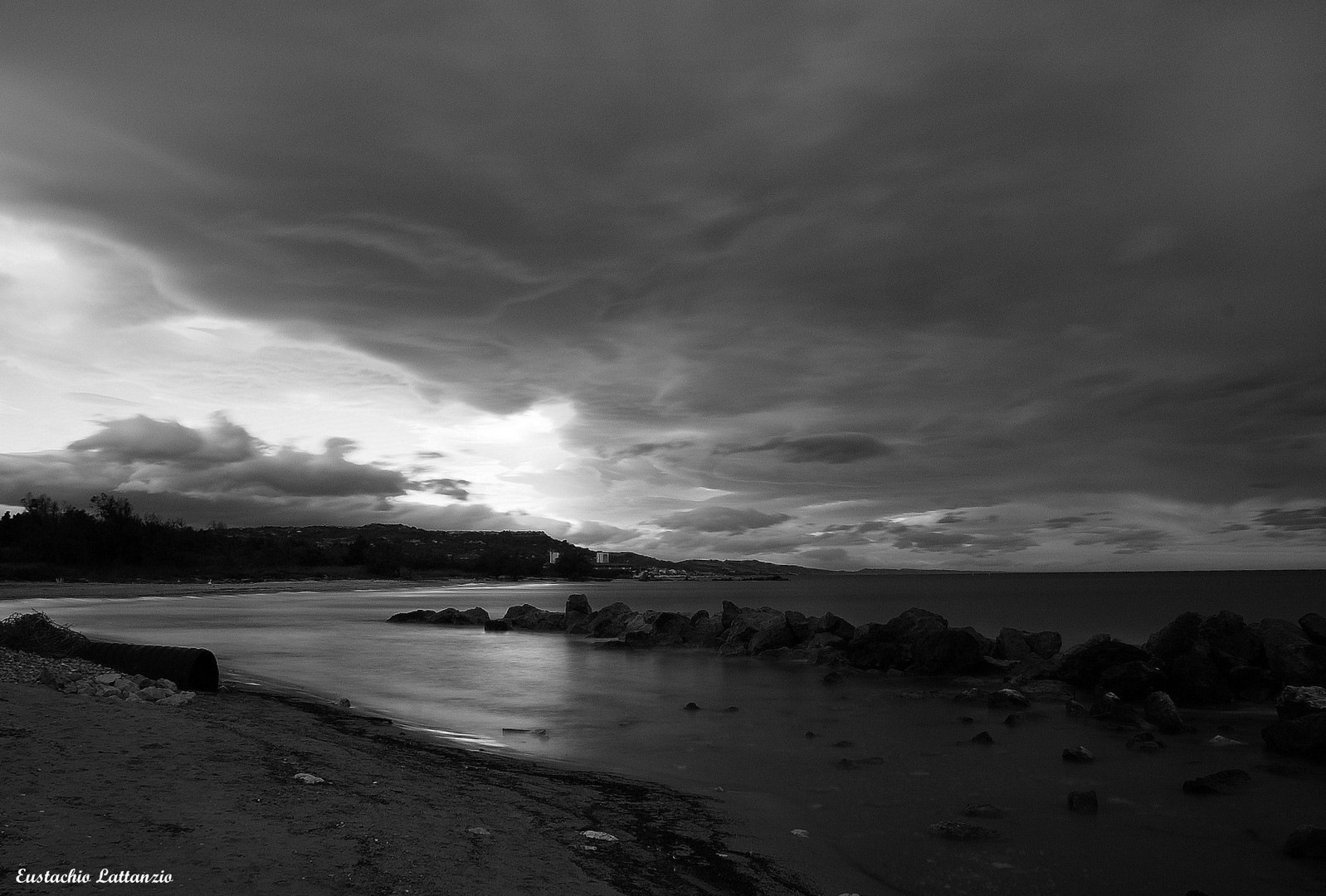 il mare calmo della sera