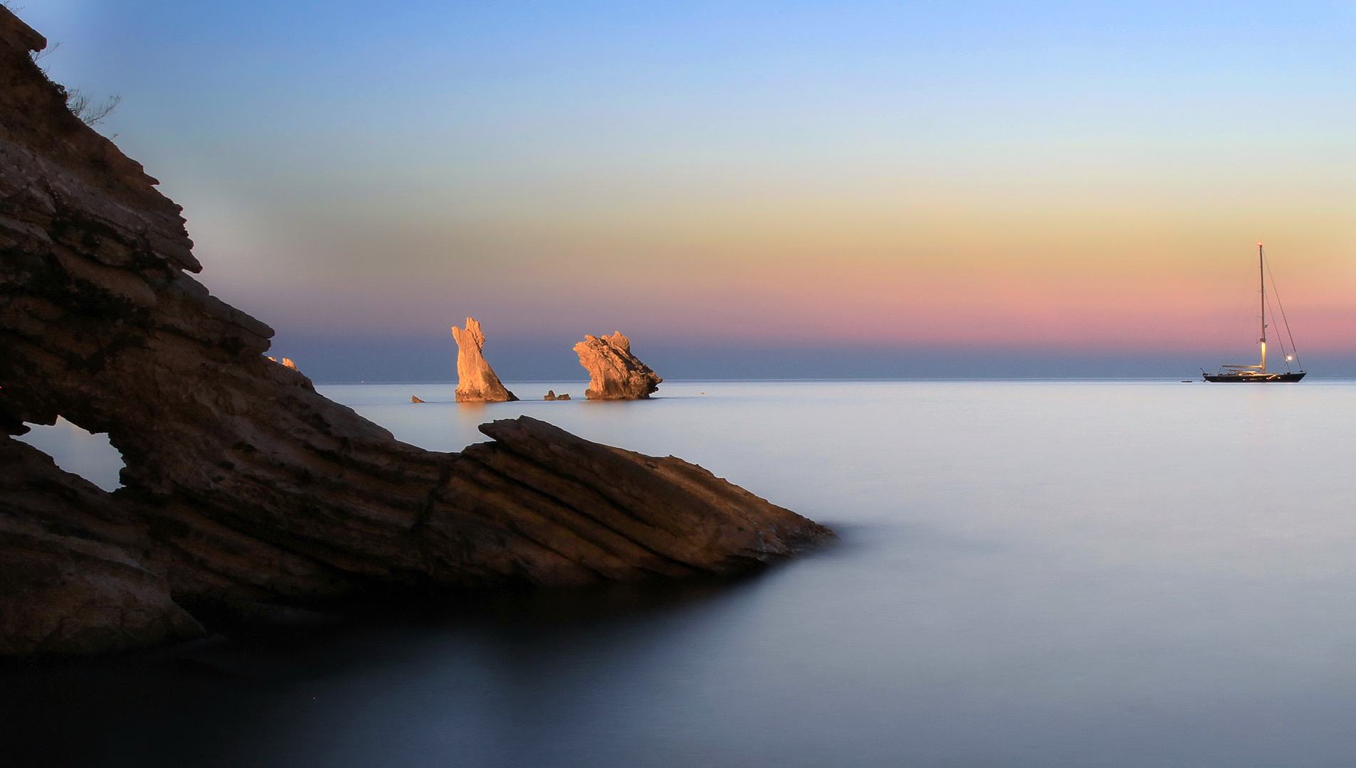 il mare calmo della sera....2