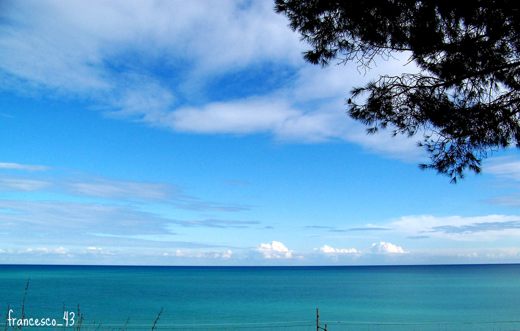 Il Mare oggi - Il Mare Jonio, visto dalla spiaggia di Metaponto in Basilicata