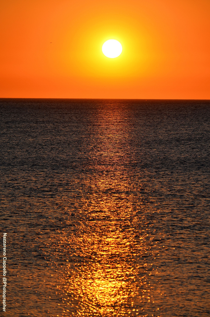 Il mare screziato d'oro.......