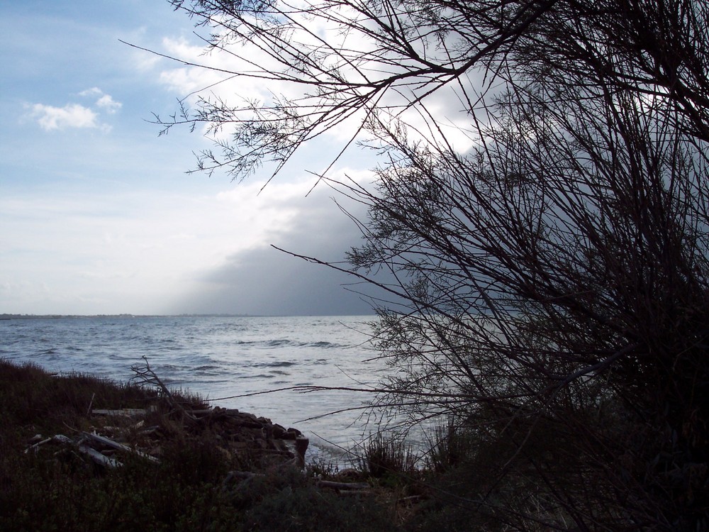 IL MARE SOTTO IL SERENO E NUVOLE