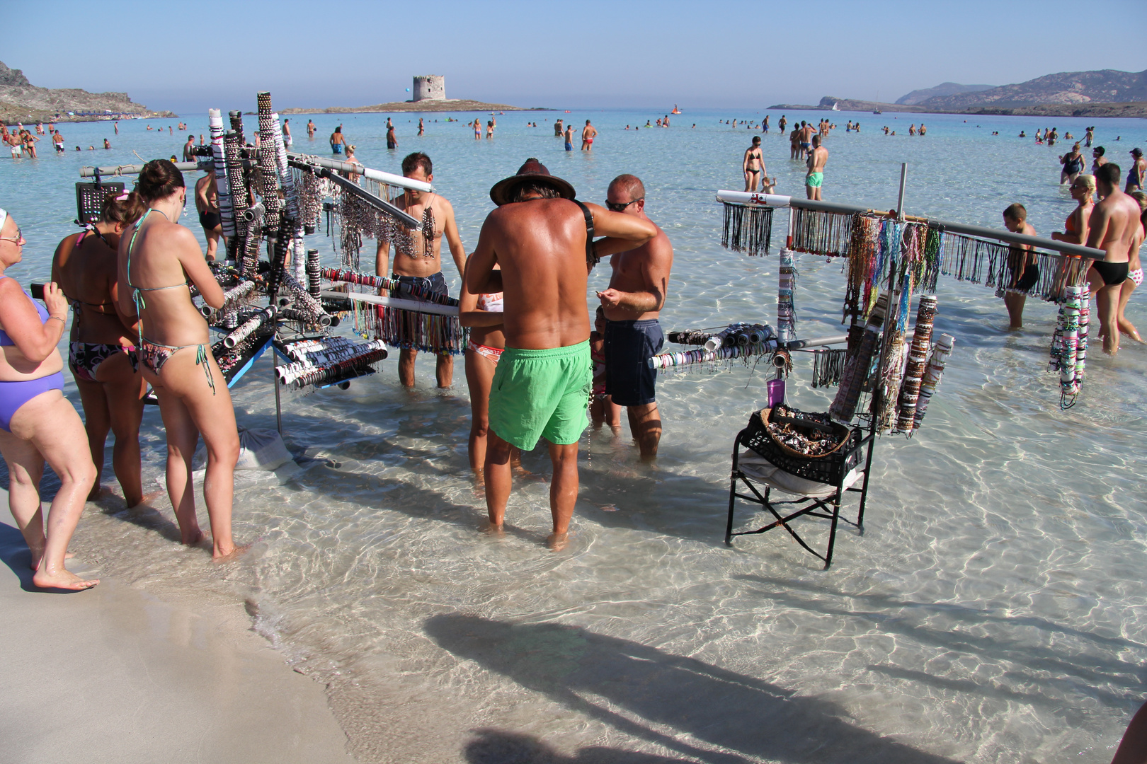 il mercatino in spiaggia