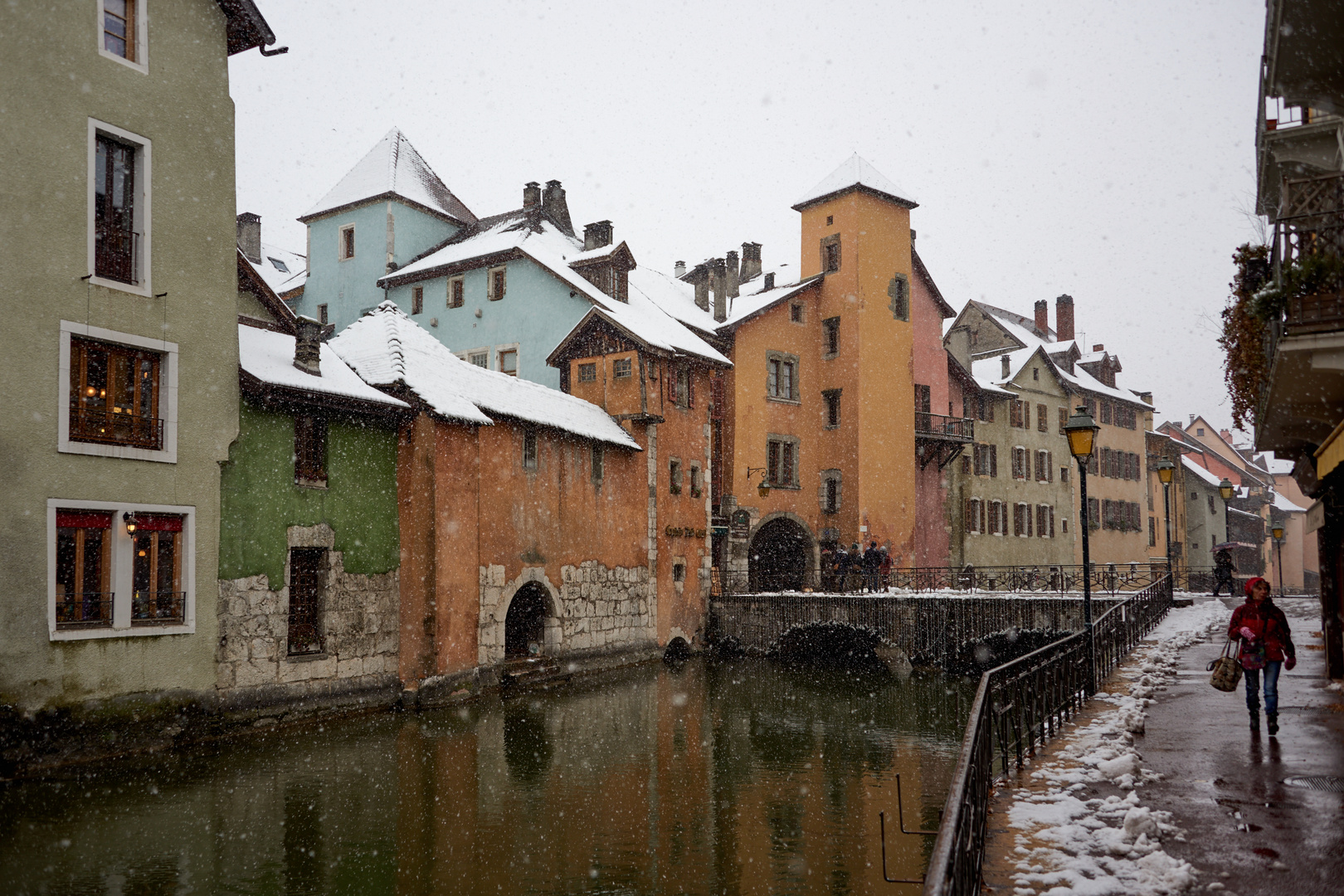 Il neige sur Annecy