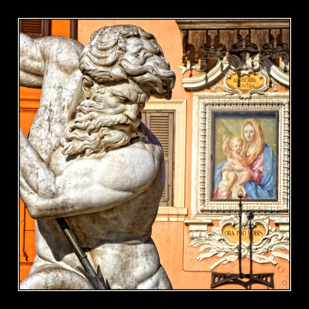 Il Nettuno e la Madonnella di Piazza Navona