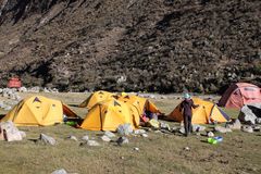 Il nostro accampamento a Llamacorral, siamo a 3760 metri