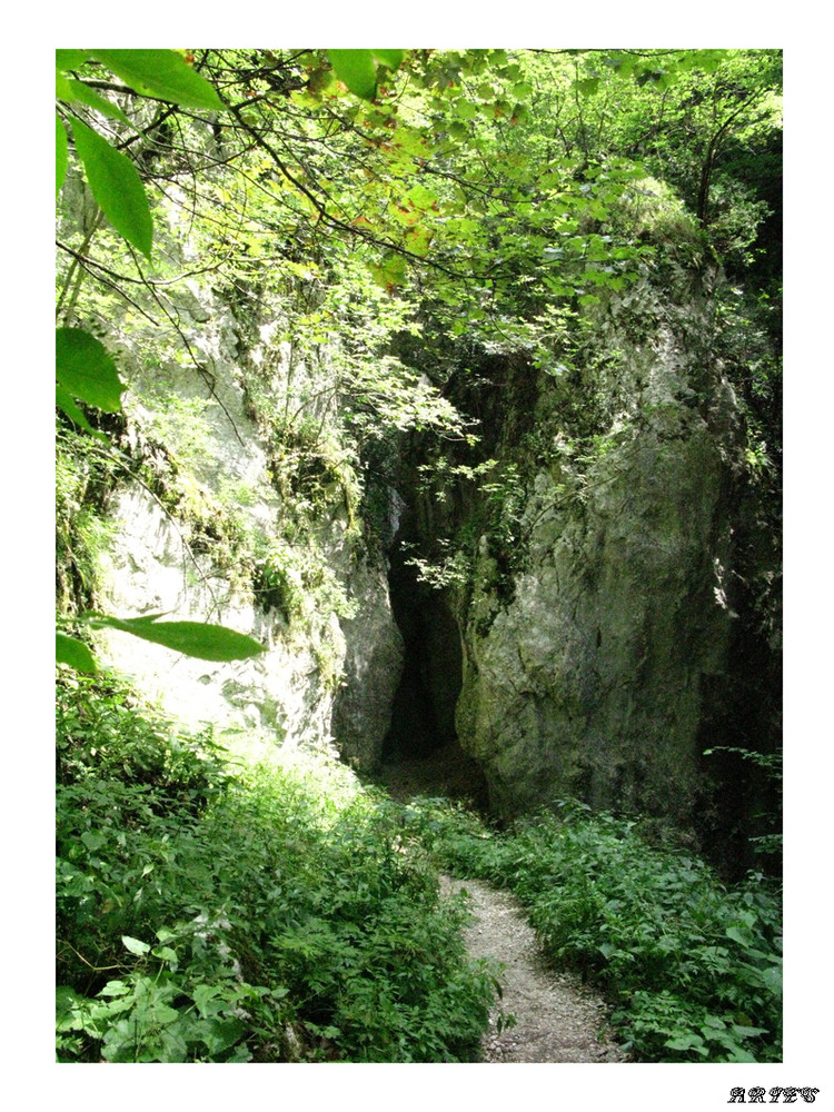 il passaggio nella montagna...