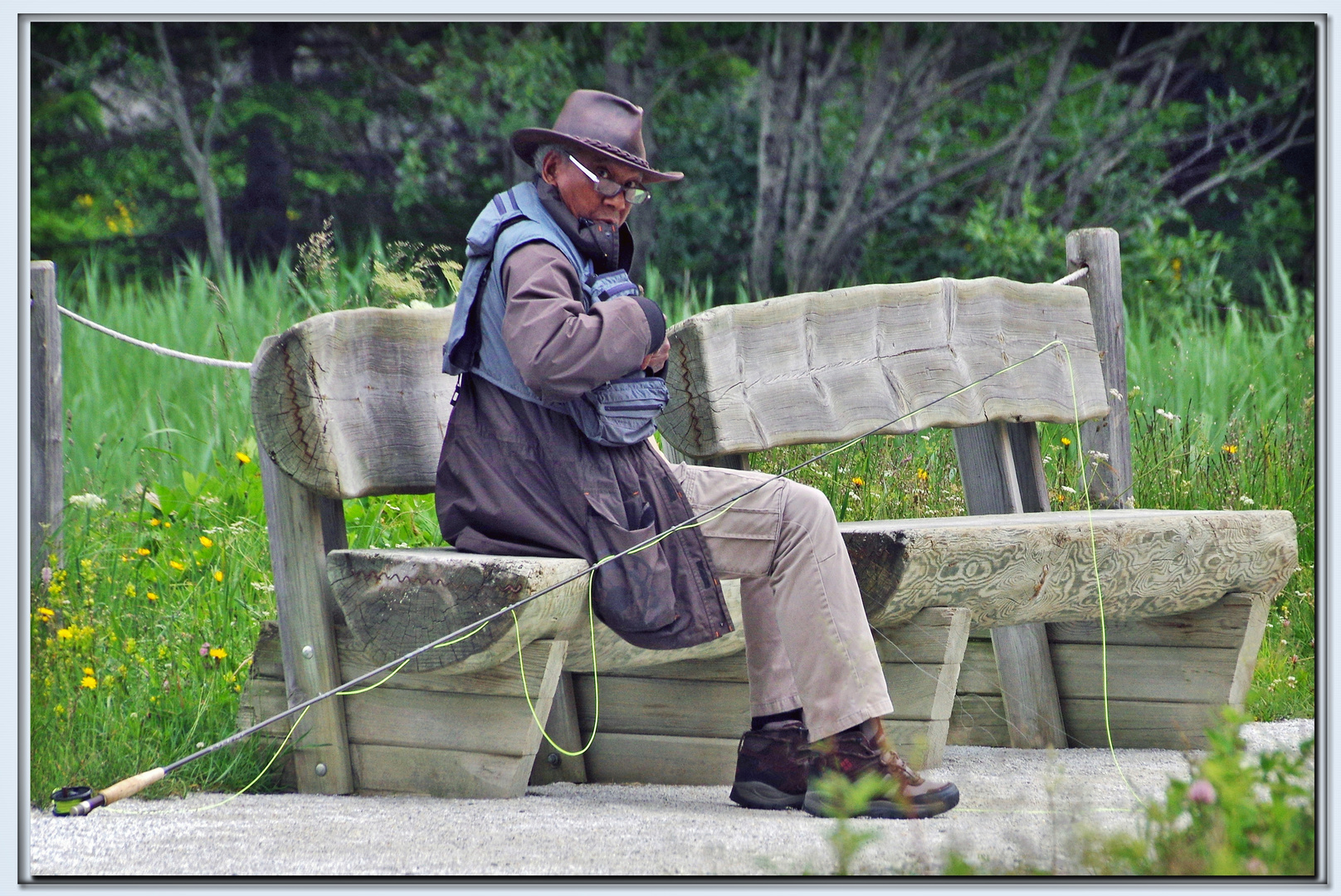 il pescatore disturbato ....