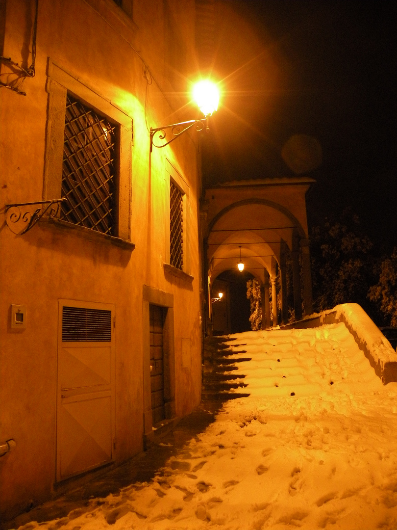 Il Poggio Salamartano con La neve