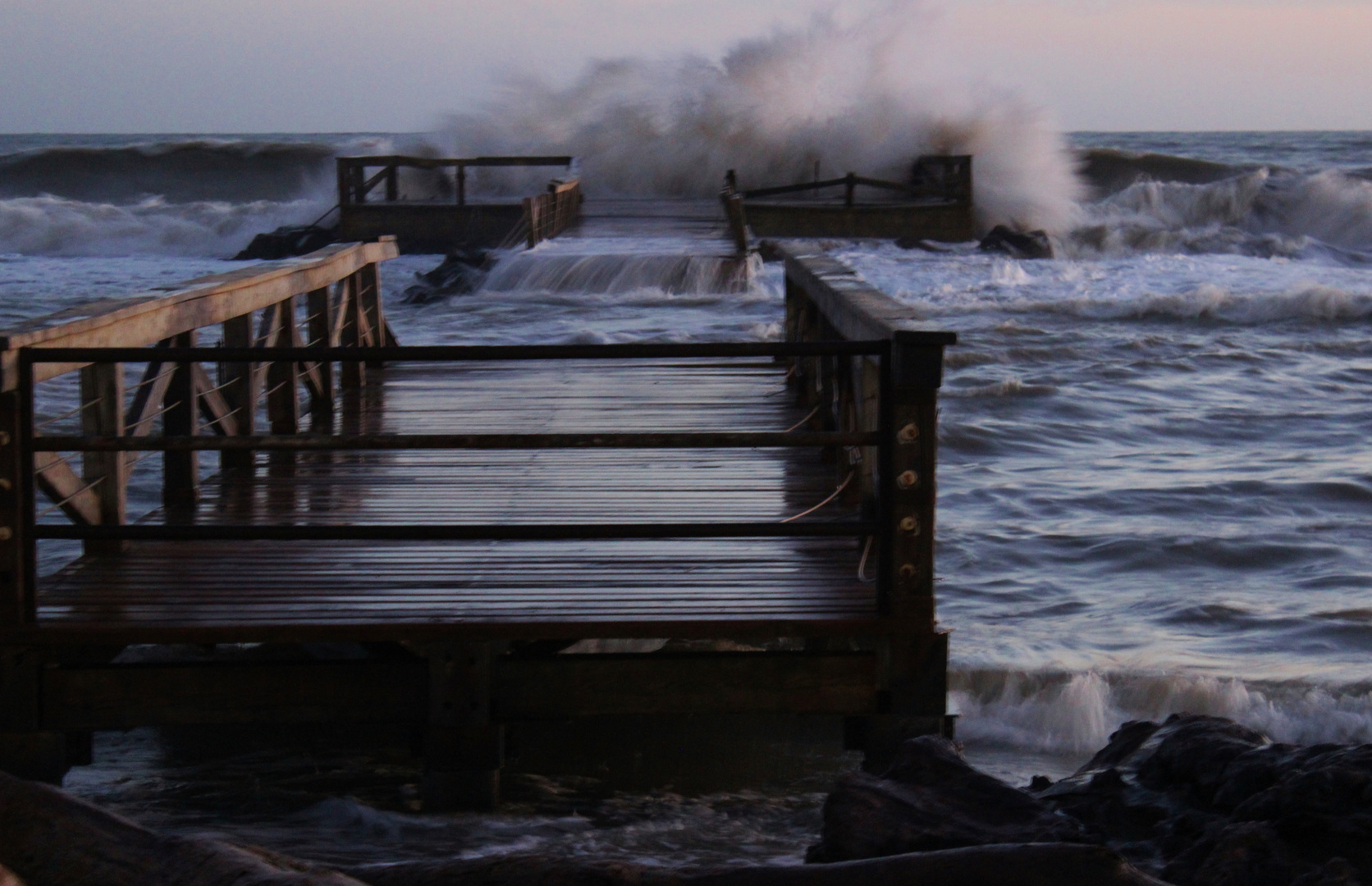 il pontile di legno