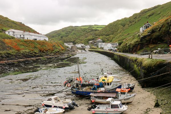 Il porto di Boscastle: bassa marea