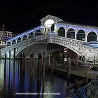 Il Rialto .... uno splendore nella notte buia!