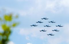 Il "rombo" delle Frecce Tricolori