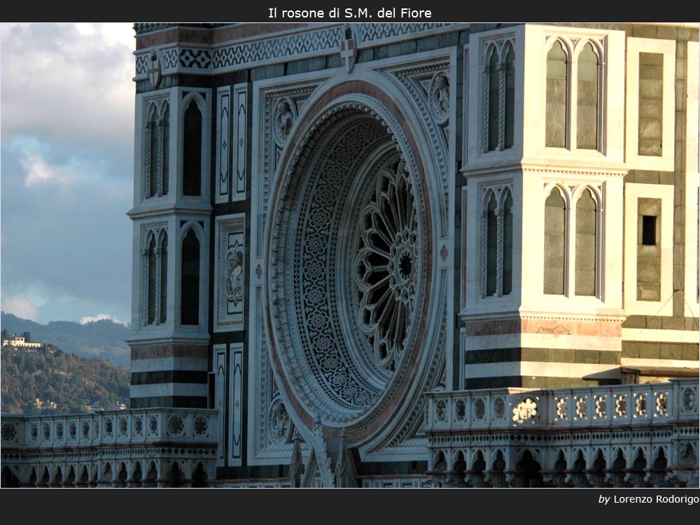 Il rosone di S.M. del Fiore in Firenze